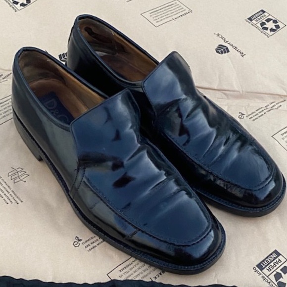 Genuine Dolce & Gabbana size 10 US, Black Leather, Made in Italy Vintage 80s 90s main image 7
